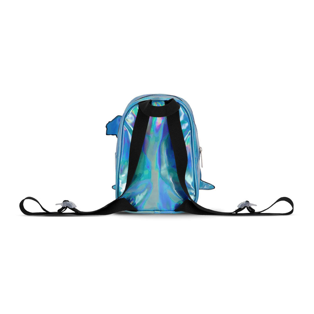 Disney Lilo & Stitch 3D Stitch-blue Patch Shiny Mini Backpack