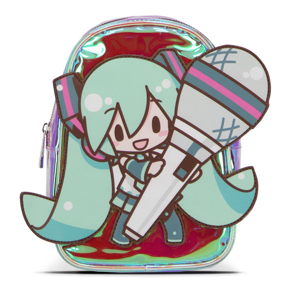Hatsune Miku 3D Miku Patch Shiny Mini Backpack-