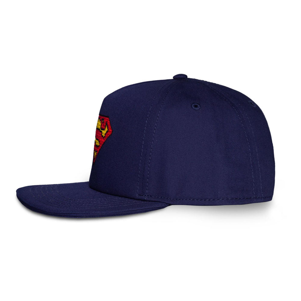 DC Comics Superman Cross-stitch Embroidered Emblem Snapback Baseball Cap