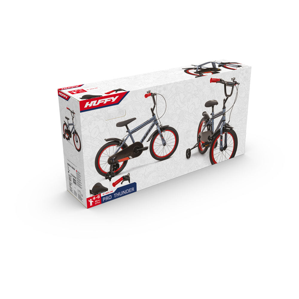 Huffy Pro Thunder 16-inch Children's Bike - Charcoal Grey