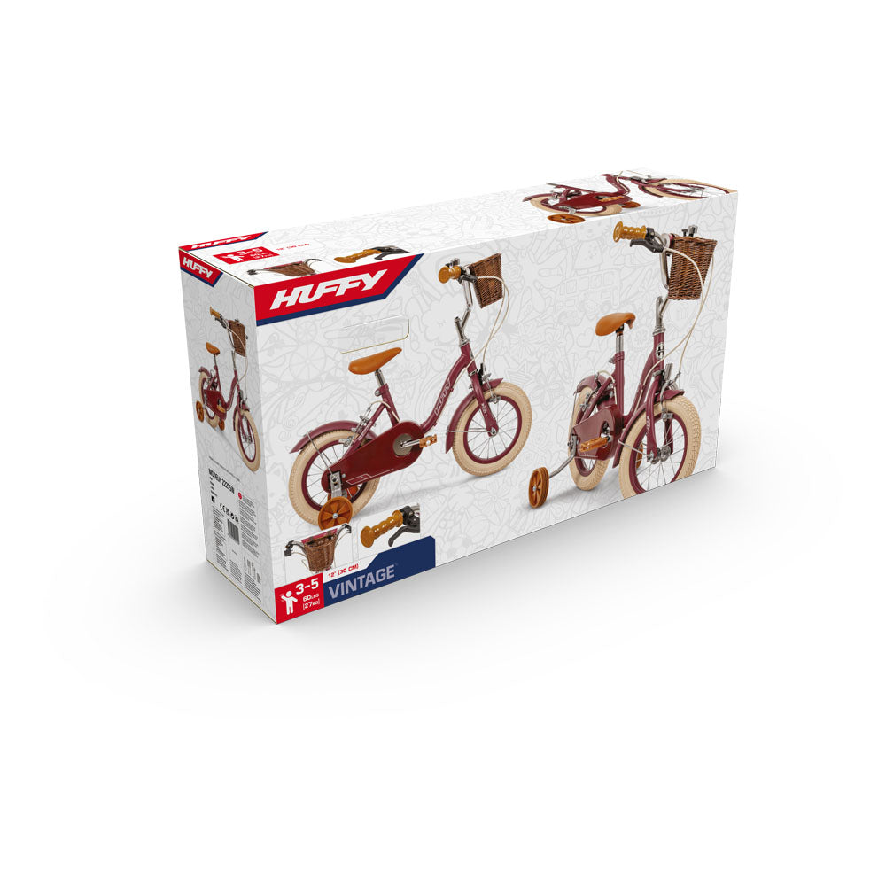 Huffy Vintage 12-inch Children's Bike - Burgundy