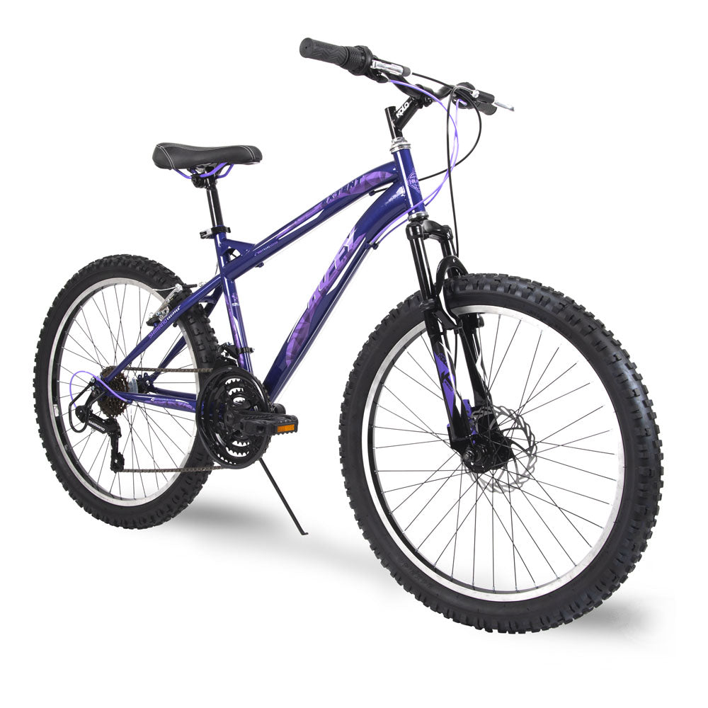 Huffy Extent 24-inch Children's Hardtail Mountain Bike - Midnight Purple