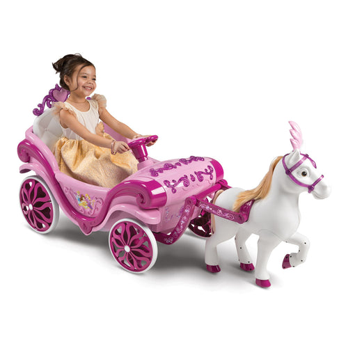 Huffy Disney Princess Royal Horse and Carriage Electric Children's Ride-on