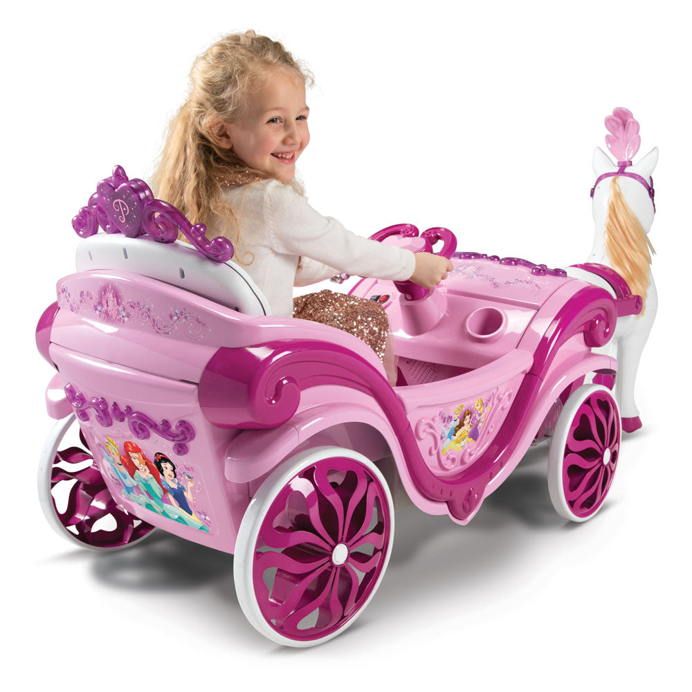 Huffy Disney Princess Royal Horse and Carriage Electric Children's Ride-on