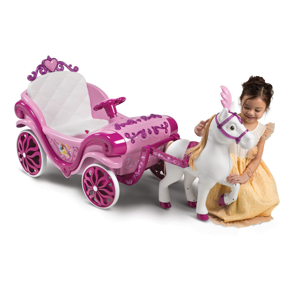 Huffy Disney Princess Royal Horse and Carriage Electric Children's Ride-on