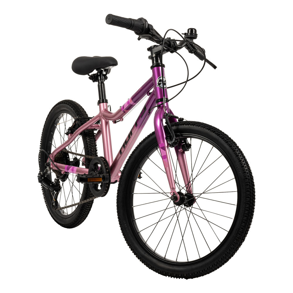 Huffy Literide 20-inch Alloy Junior Girls Bike - Neon Nebula Pink and Grey