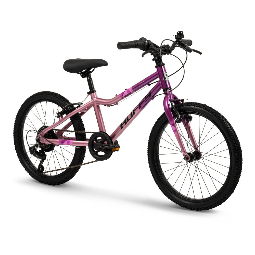 Huffy Literide 20-inch Alloy Junior Girls Bike - Neon Nebula Pink and Grey