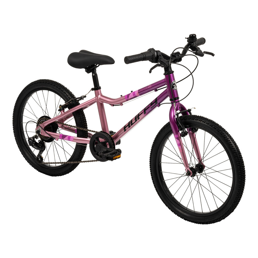 Huffy Literide 20-inch Alloy Junior Girls Bike - Neon Nebula Pink and Grey