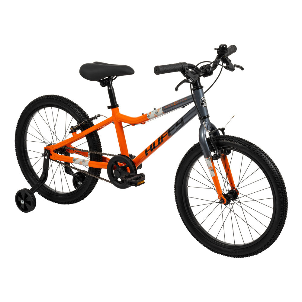 Huffy Literide 20-inch Children's Bike - Tangerine Orange and Pebble Grey