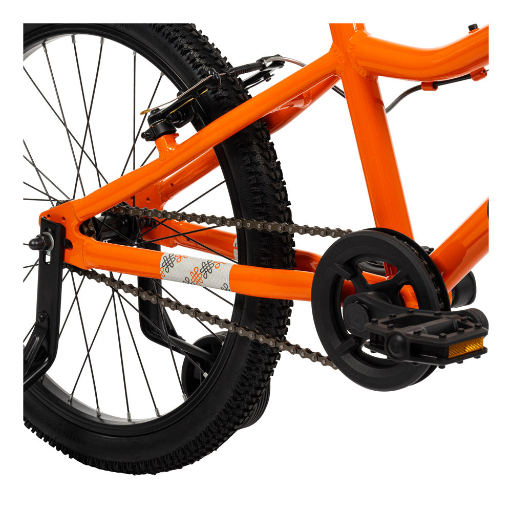 Huffy Literide 20-inch Children's Bike - Tangerine Orange and Pebble Grey