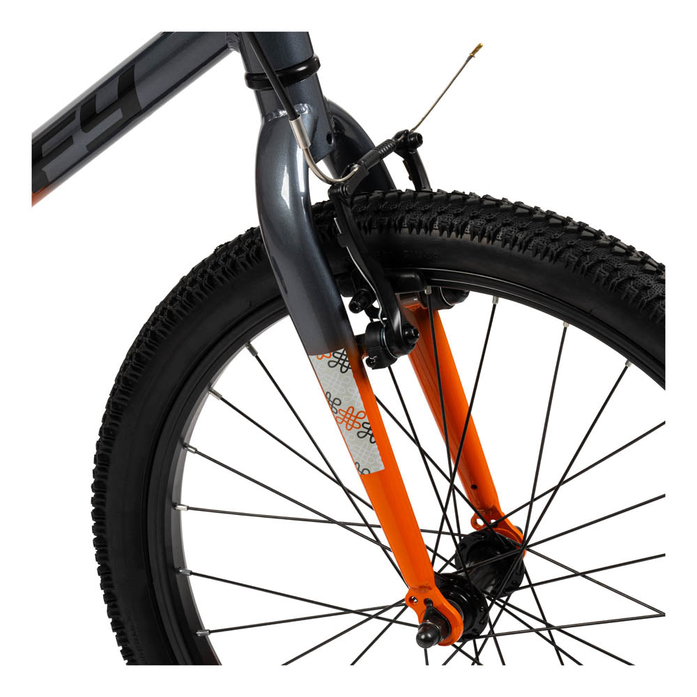 Huffy Literide 20-inch Children's Bike - Tangerine Orange and Pebble Grey