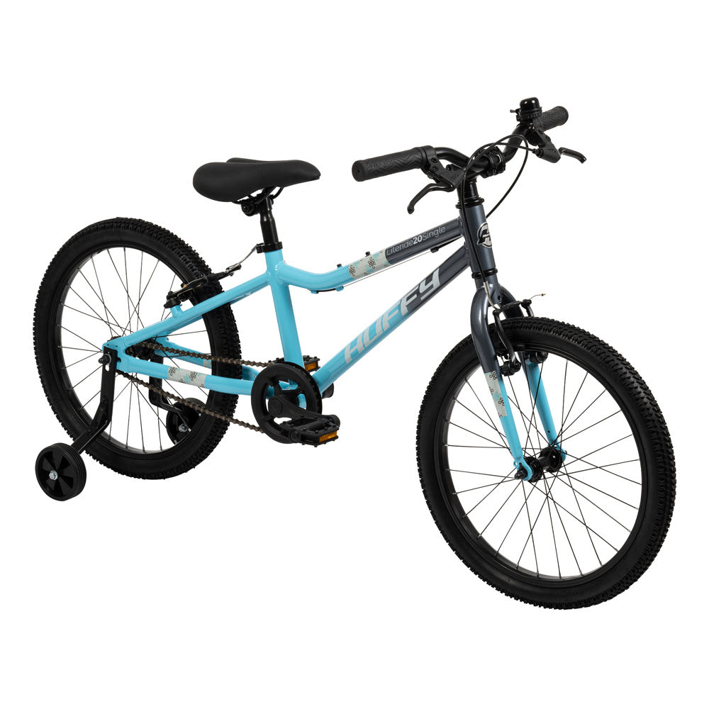 Huffy Literide 20-inch Children's Bike - Lagoon Blue and Moonstone Grey