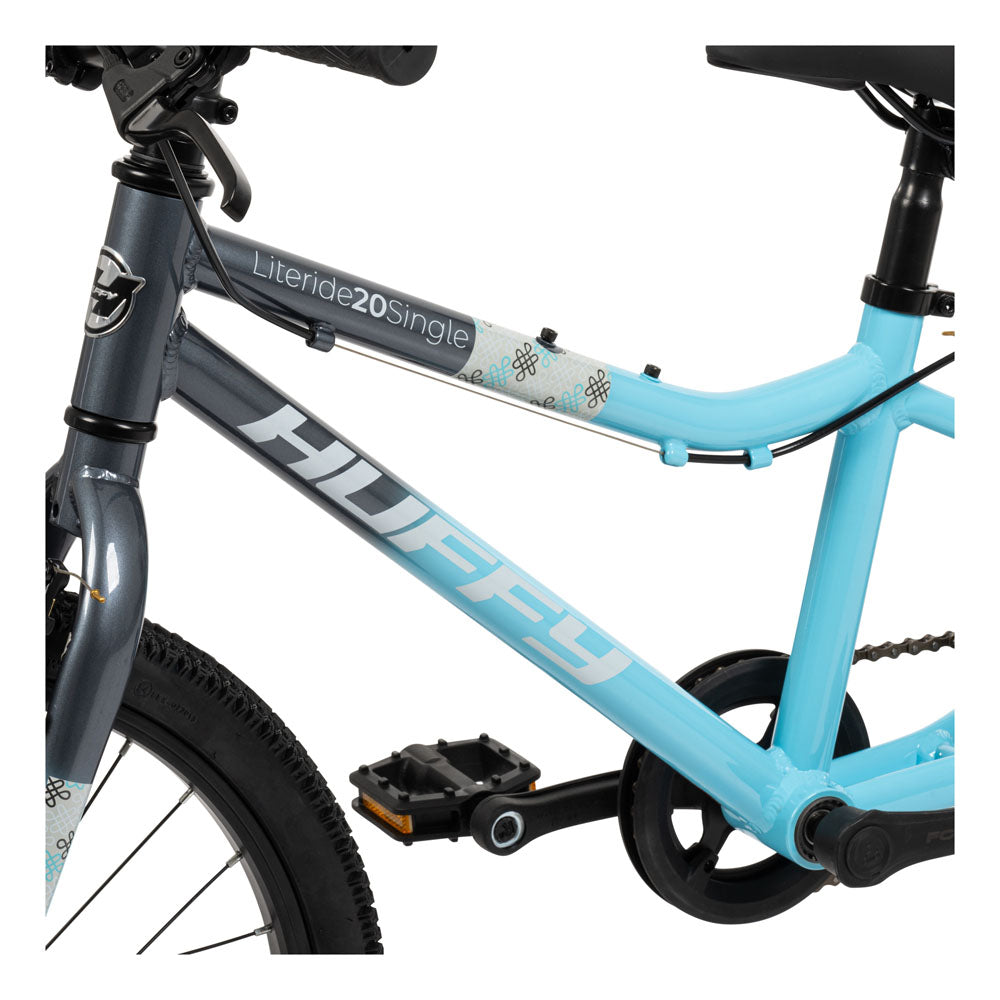 Huffy Literide 20-inch Children's Bike - Lagoon Blue and Moonstone Grey