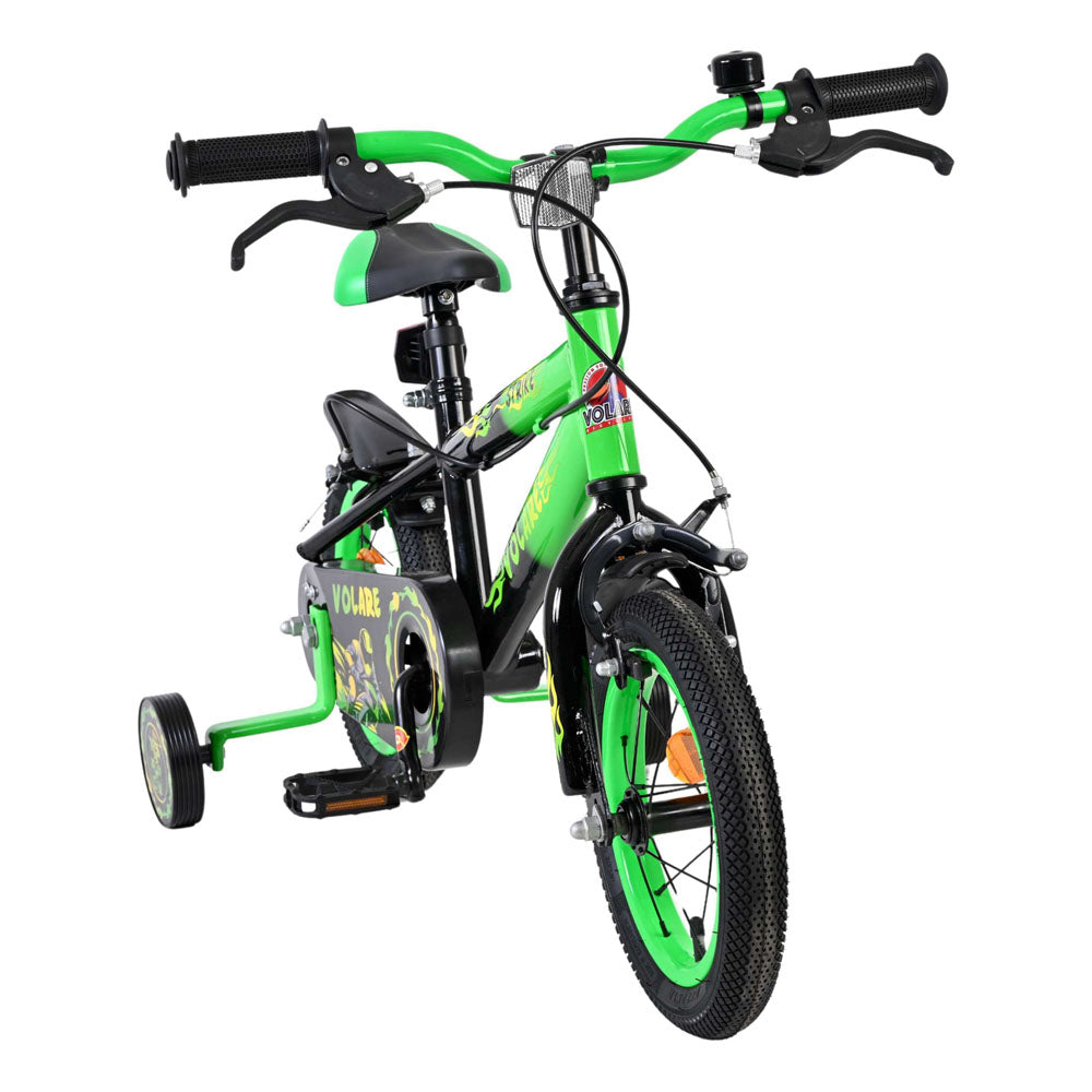 Volare Strike 12-Inch Children's Bike - Green and Black