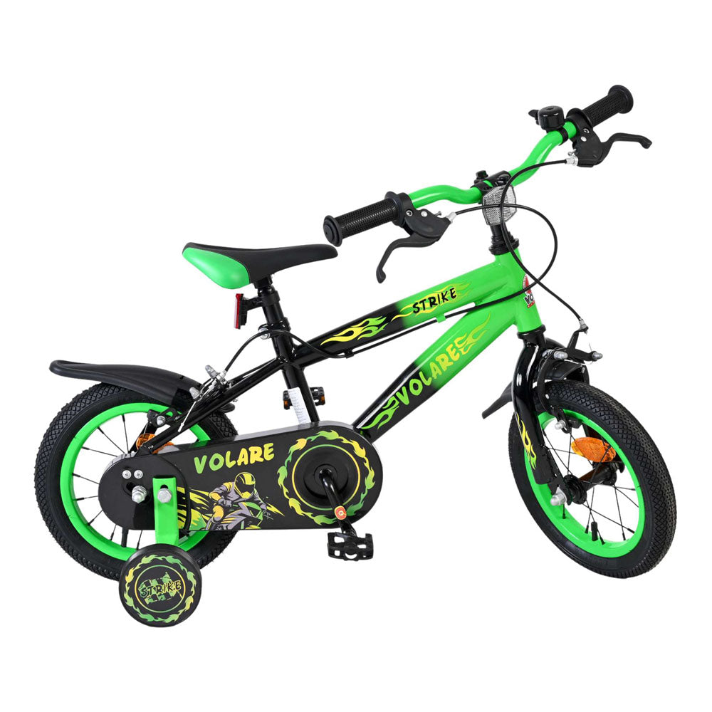 Volare Strike 12-Inch Children's Bike - Green and Black