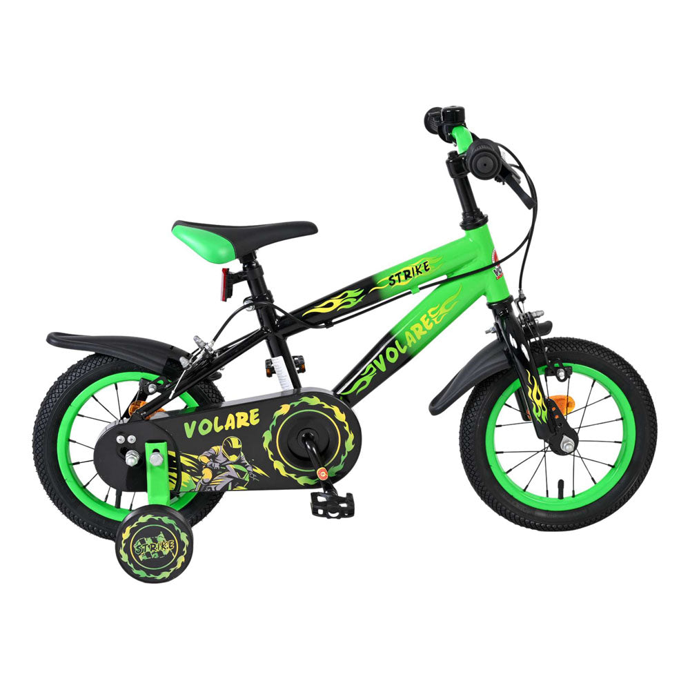 Volare Strike 12-Inch Children's Bike - Green and Black