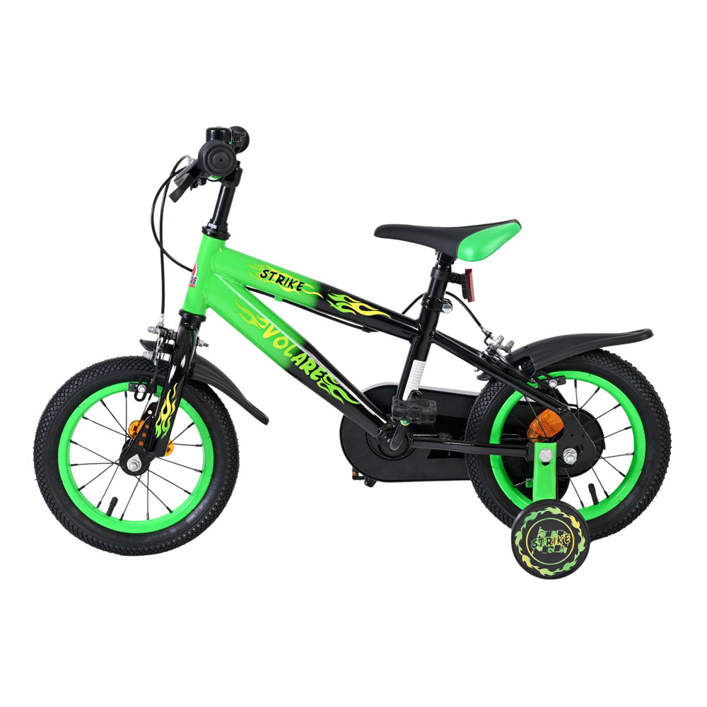 Volare Strike 12-Inch Children's Bike - Green and Black