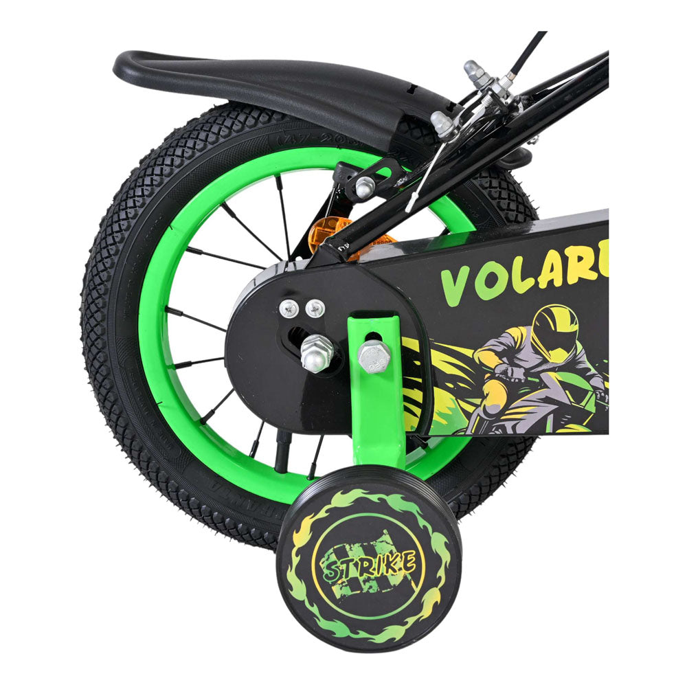 Volare Strike 12-Inch Children's Bike - Green and Black