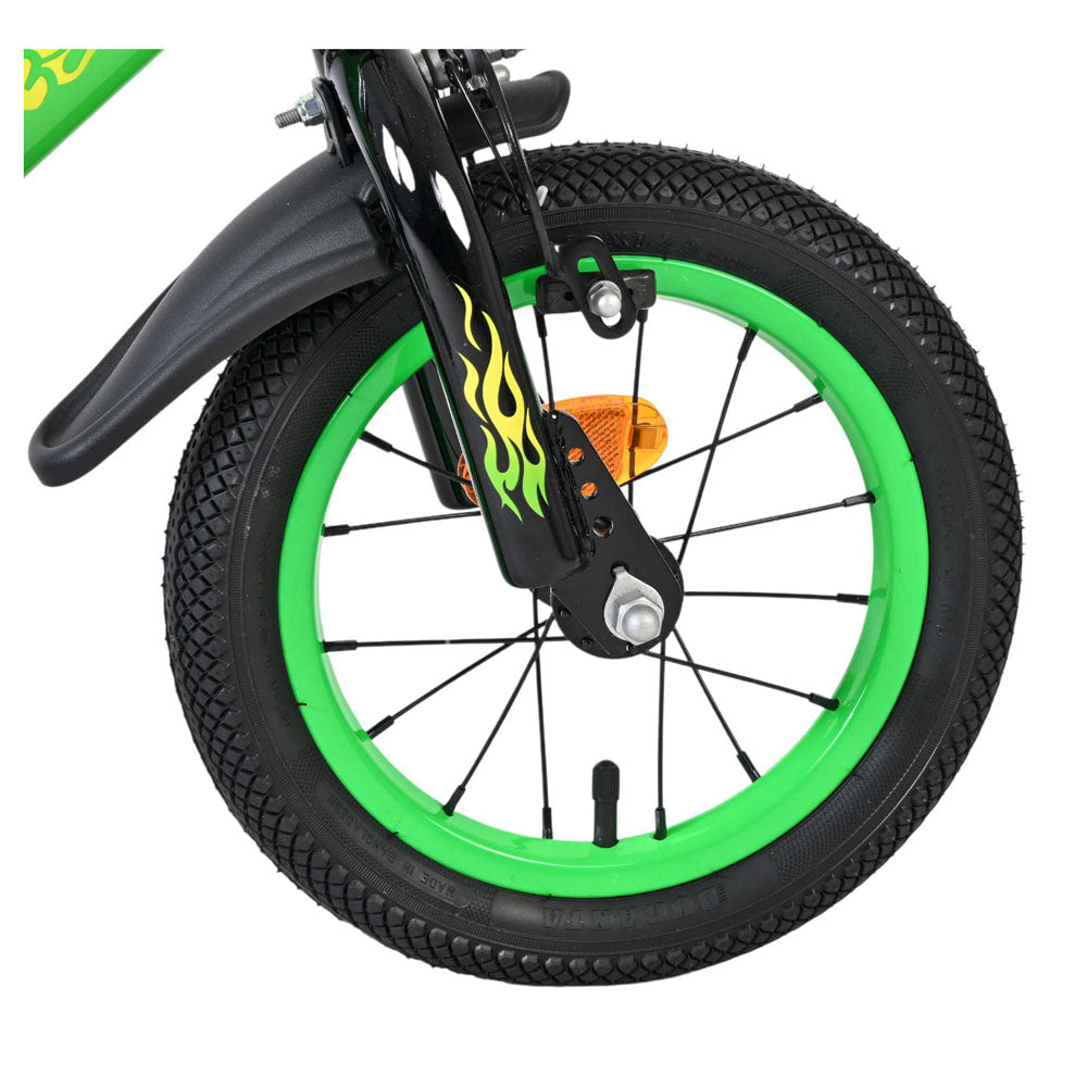 Volare Strike 12-Inch Children's Bike - Green and Black