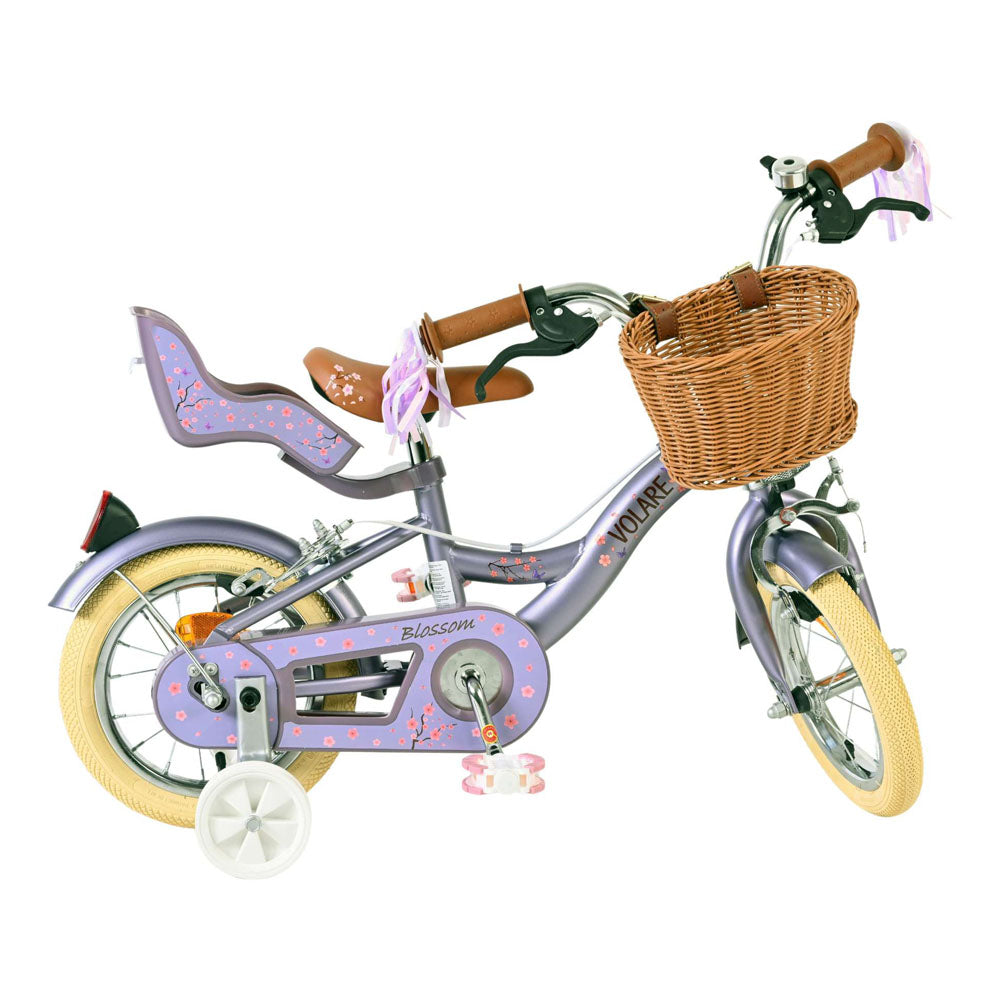 Volare Blossom 12-Inch Children's Bike - Purple