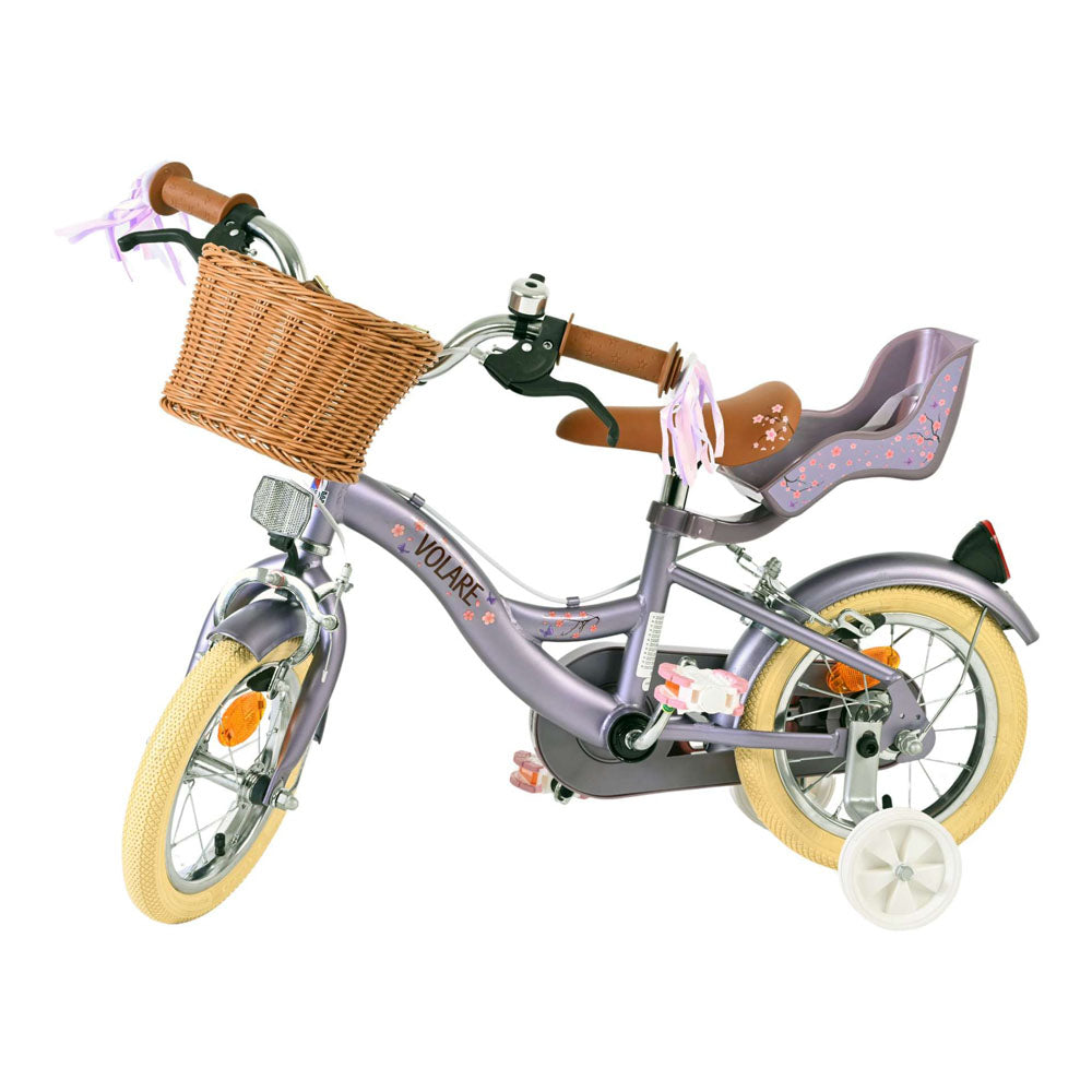 Volare Blossom 12-Inch Children's Bike - Purple