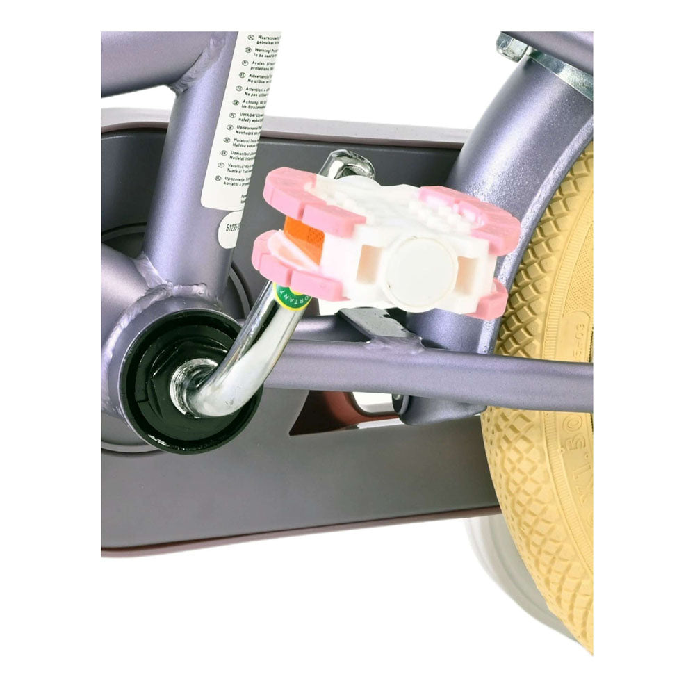Volare Blossom 12-Inch Children's Bike - Purple