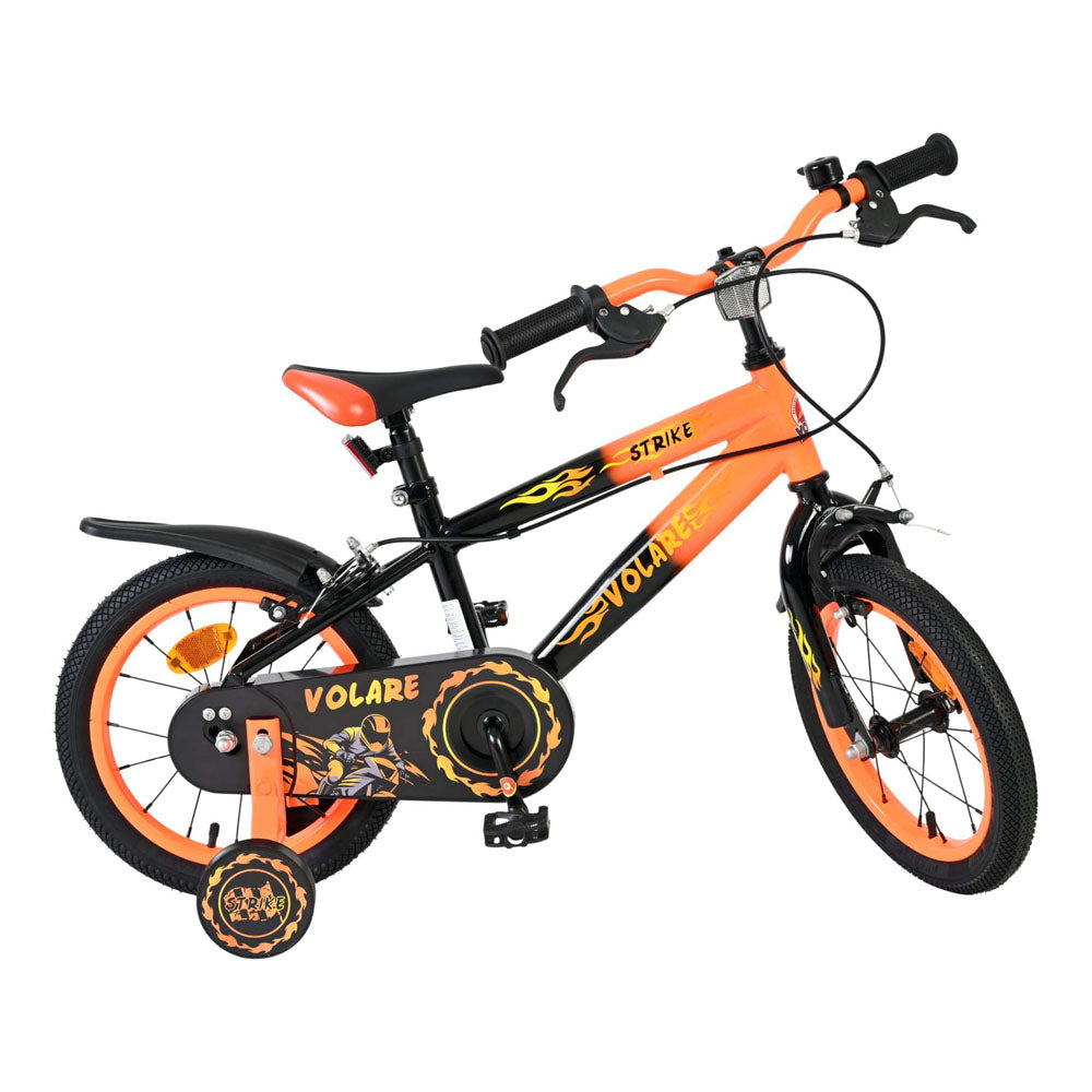 Volare Strike 14-Inch Children's Bike - Orange and Black