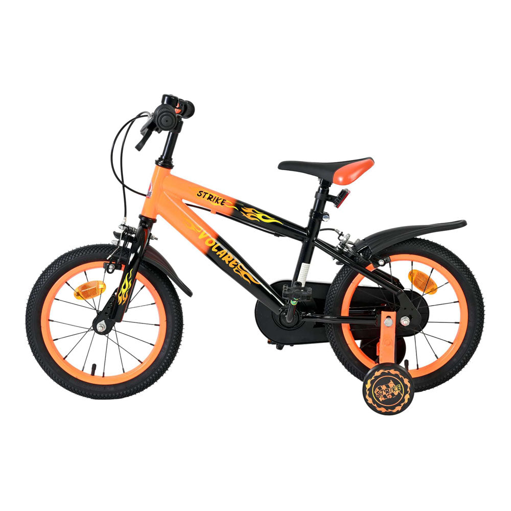 Volare Strike 14-Inch Children's Bike - Orange and Black