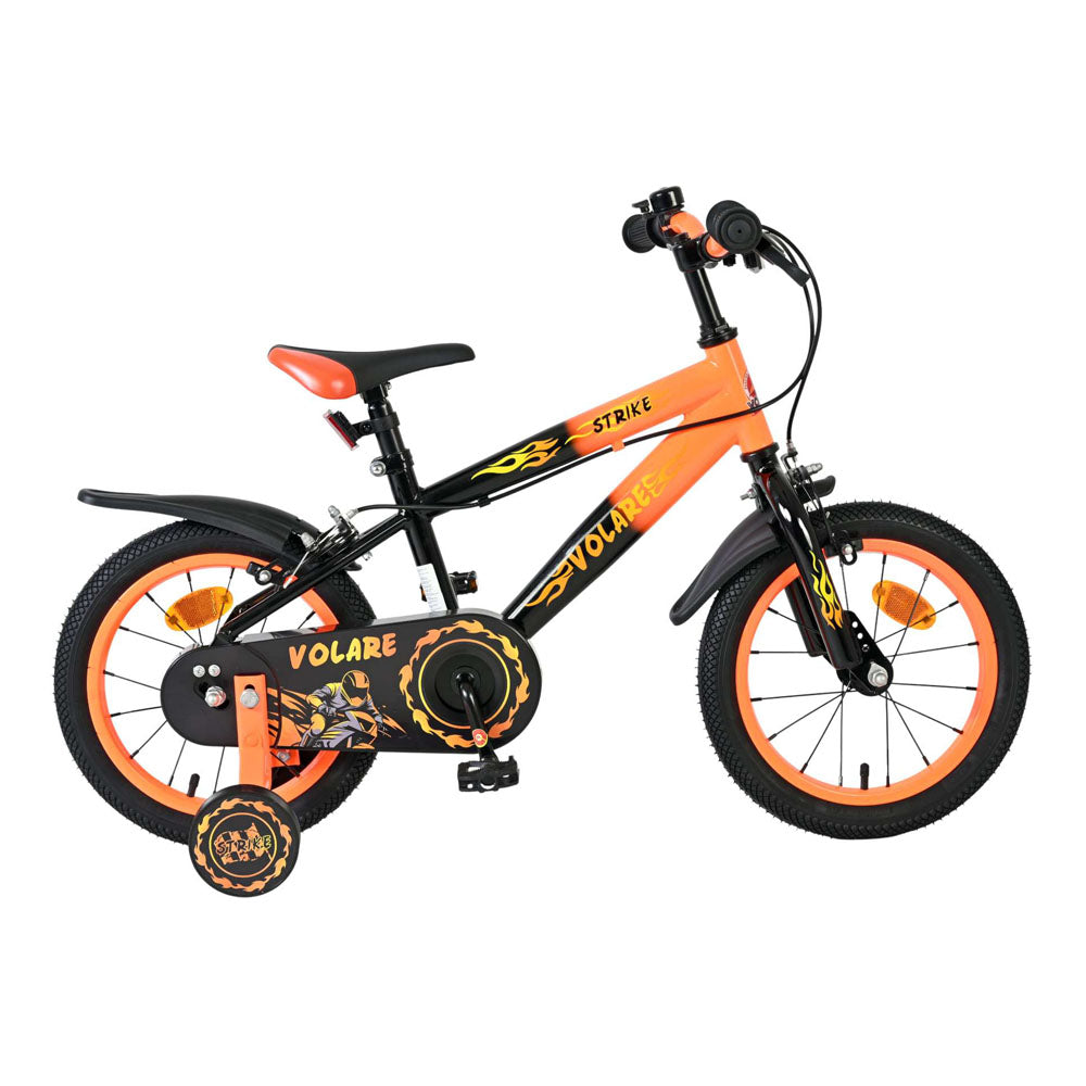 Volare Strike 14-Inch Children's Bike - Orange and Black