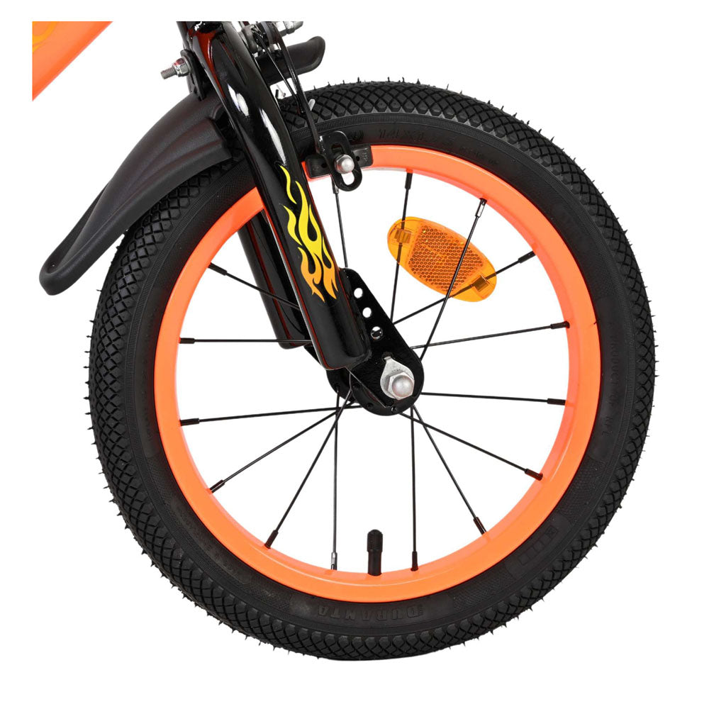 Volare Strike 14-Inch Children's Bike - Orange and Black