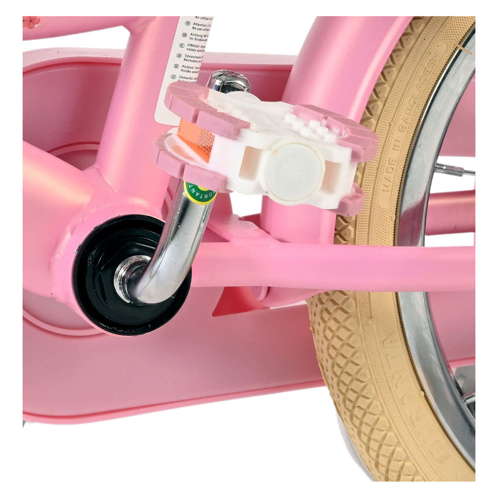 Volare Blossom 14-Inch Children's Bike - Pink