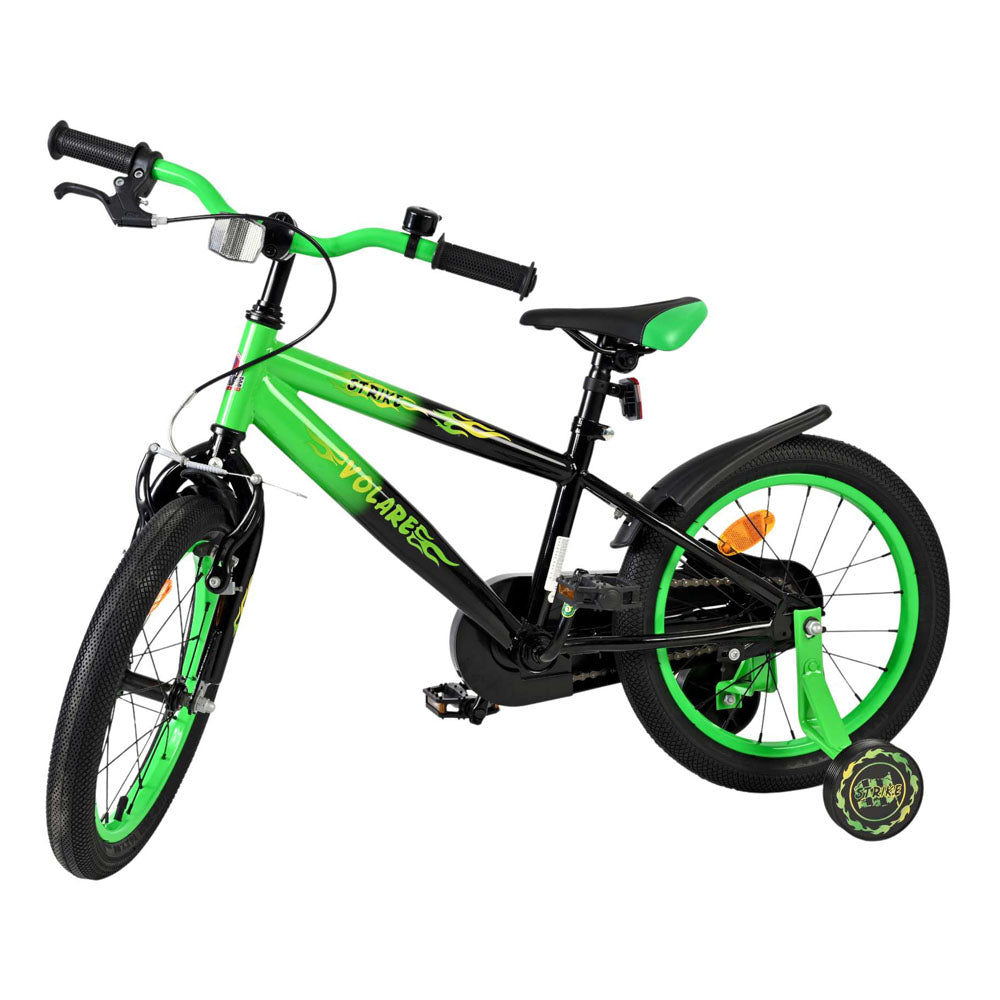 Volare Strike 16-Inch Children's Bike - Green and Black