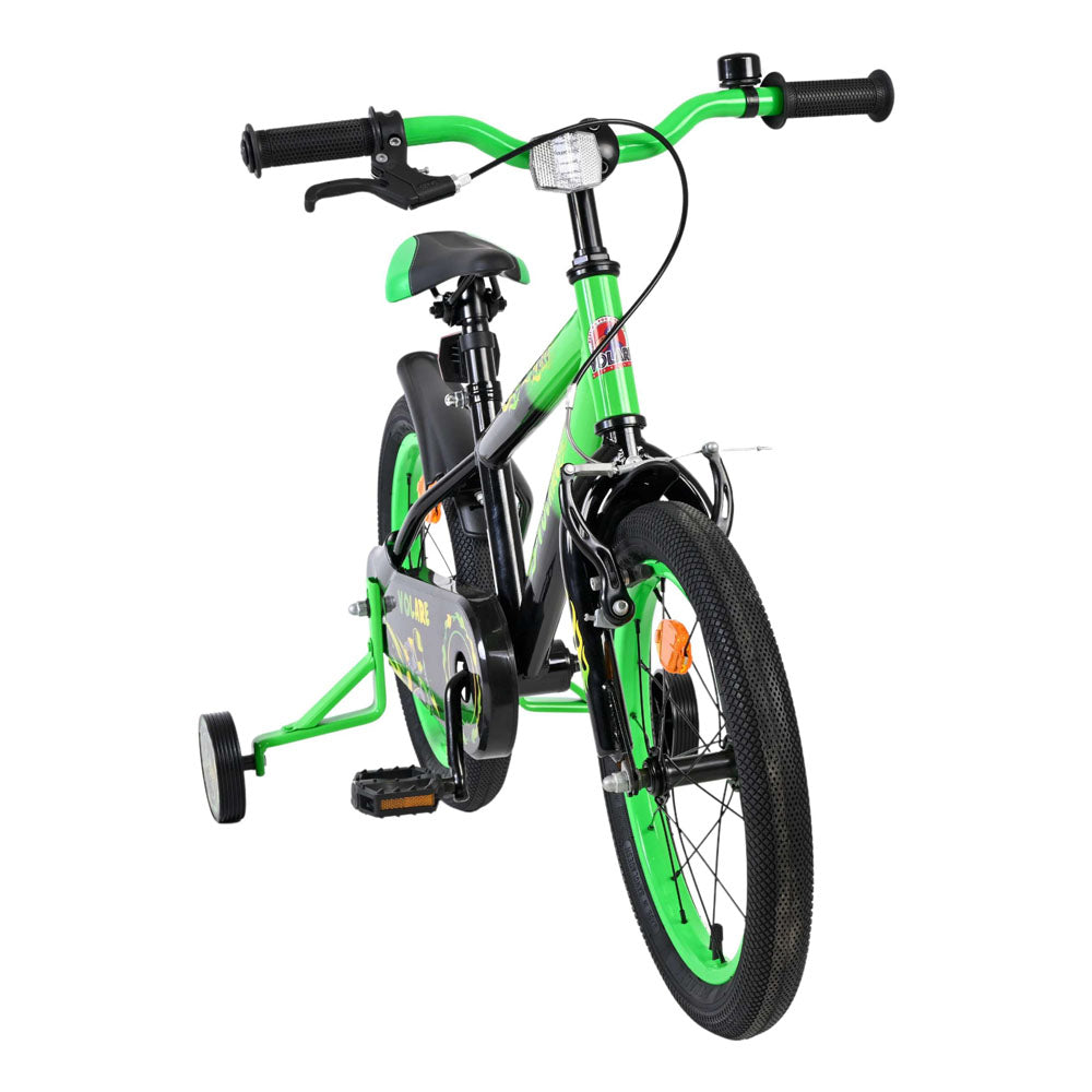 Volare Strike 16-Inch Children's Bike - Green and Black