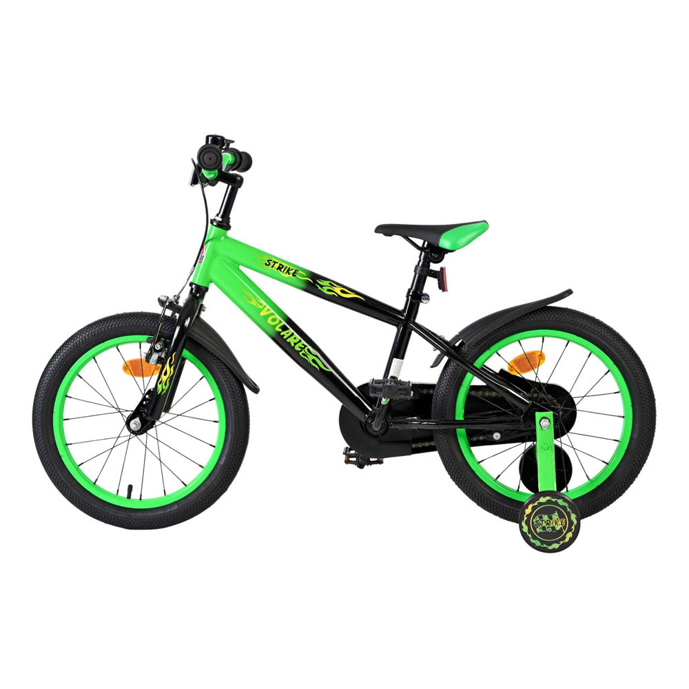 Volare Strike 16-Inch Children's Bike - Green and Black