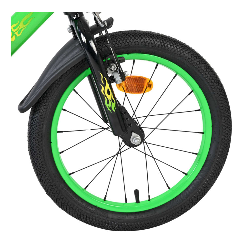Volare Strike 16-Inch Children's Bike - Green and Black