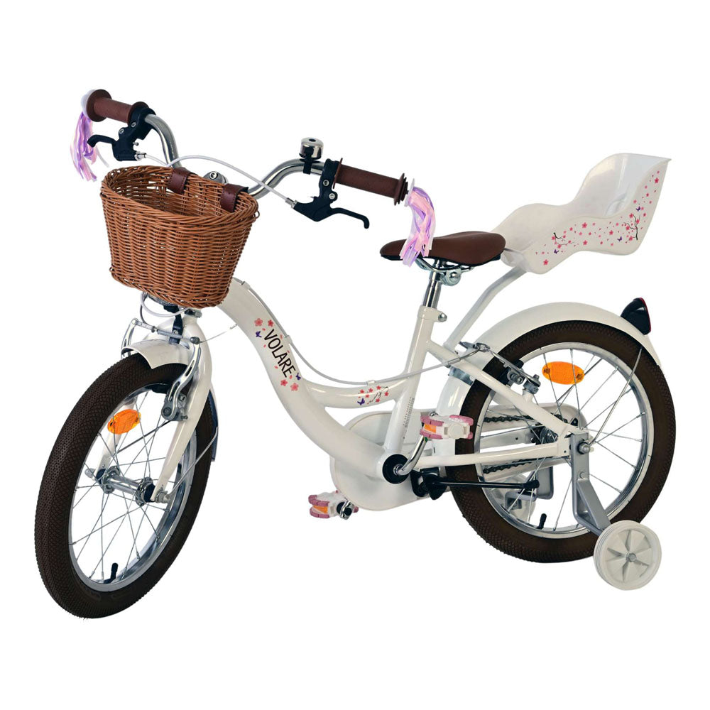 Volare Blossom 16-Inch Children's Bike - White