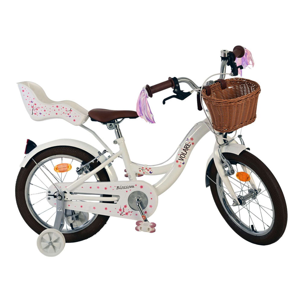 Volare Blossom 16-Inch Children's Bike - White