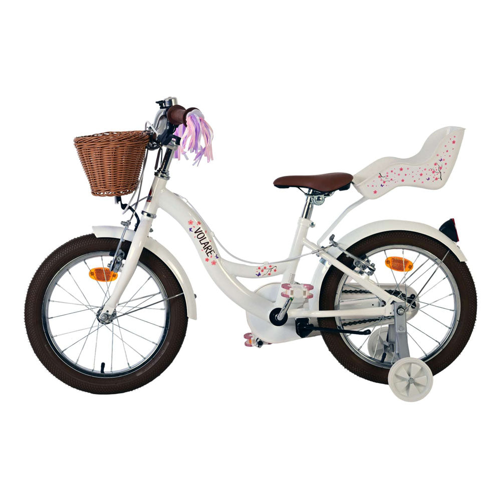 Volare Blossom 16-Inch Children's Bike - White