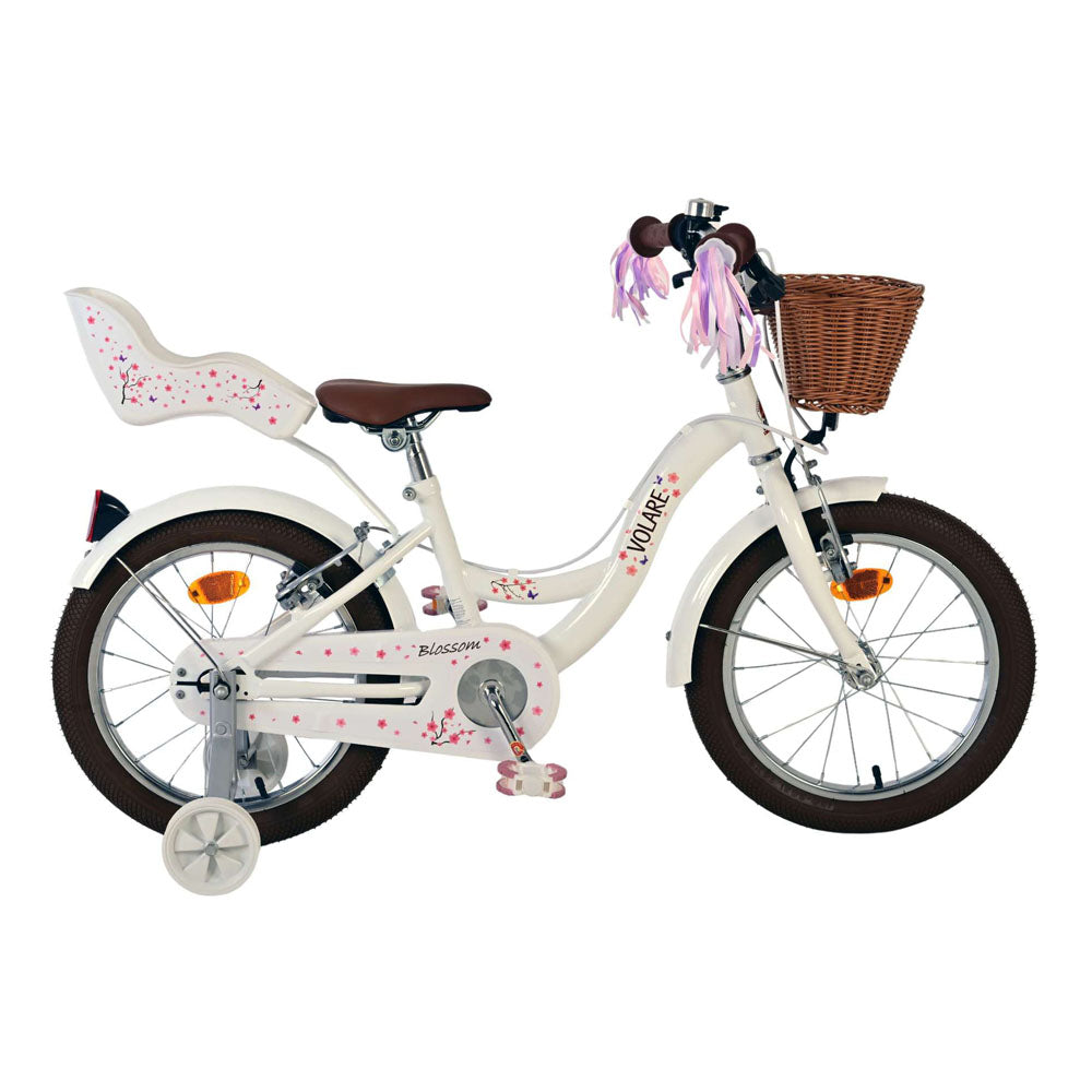 Volare Blossom 16-Inch Children's Bike - White