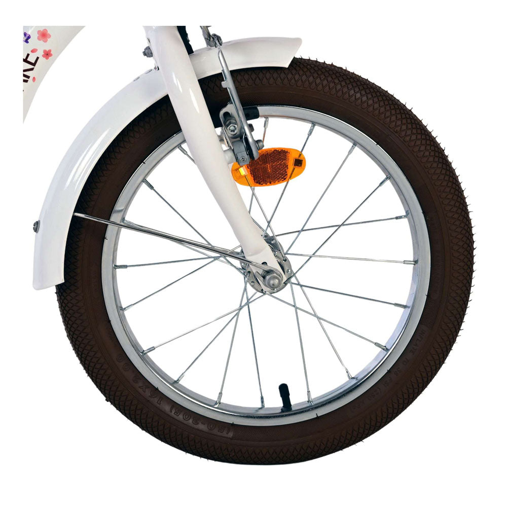 Volare Blossom 16-Inch Children's Bike - White