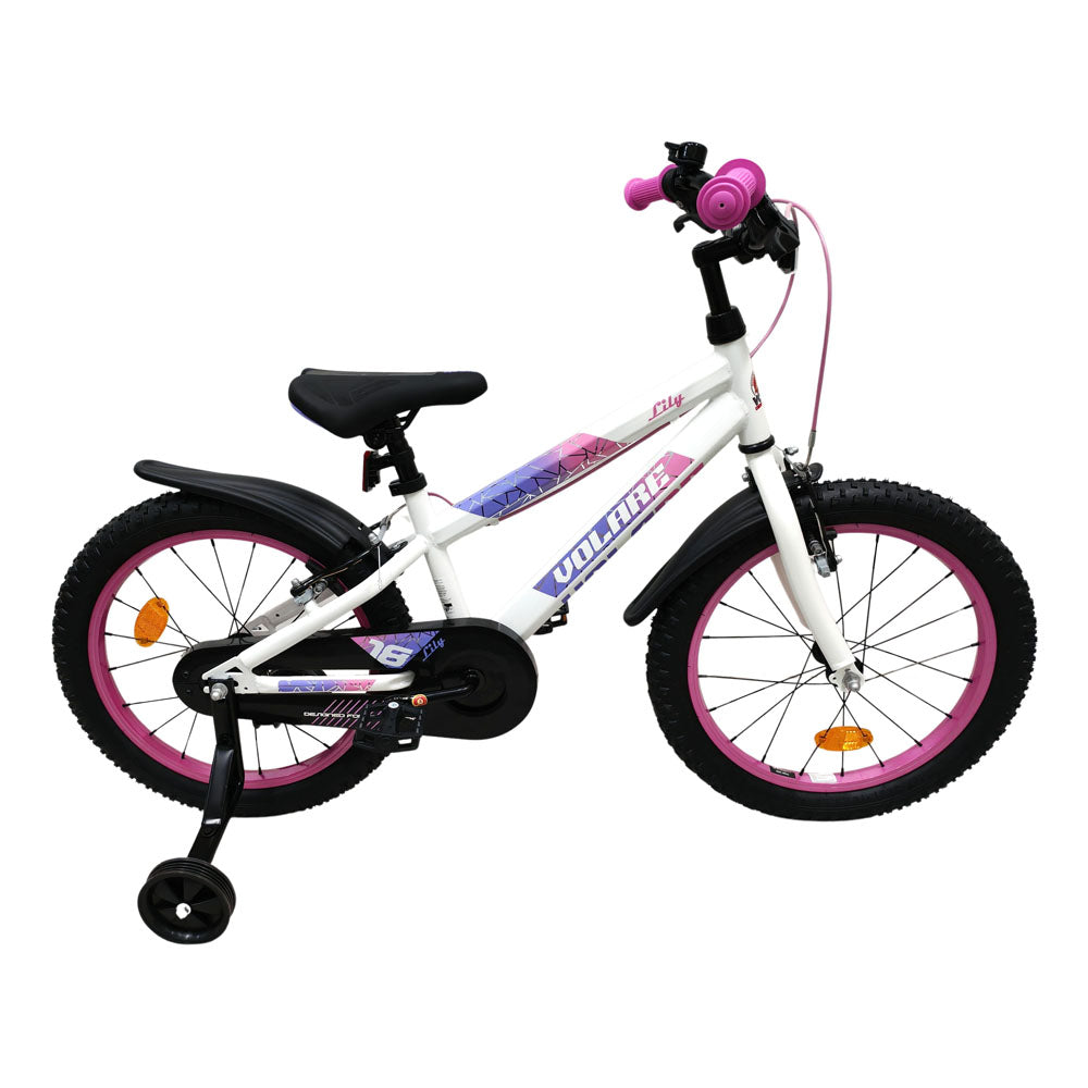 Volare Lily 18-Inch Children's Bike - White