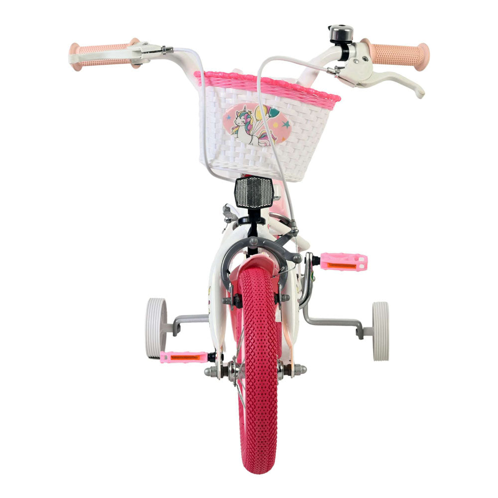 Volare Unicorn 12-Inch Children's Bike - White