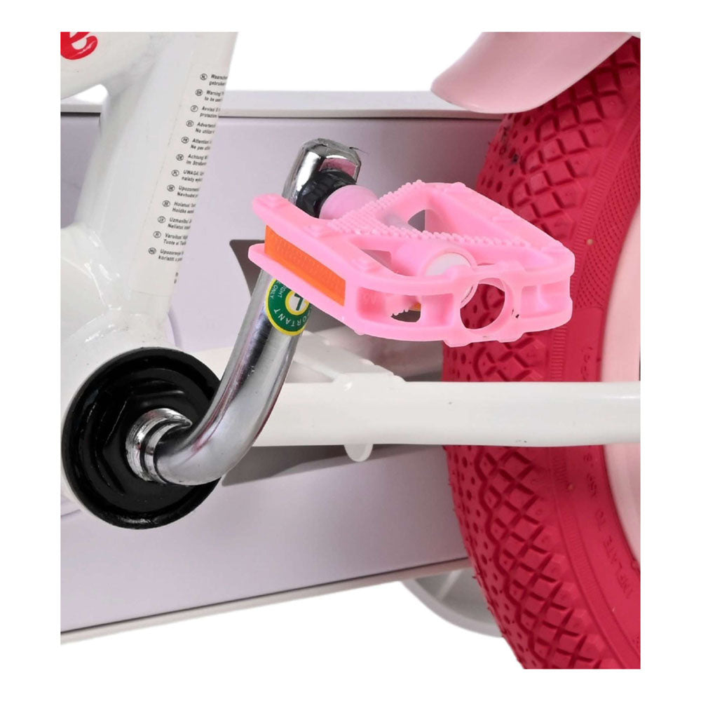 Volare Unicorn 12-Inch Children's Bike - White