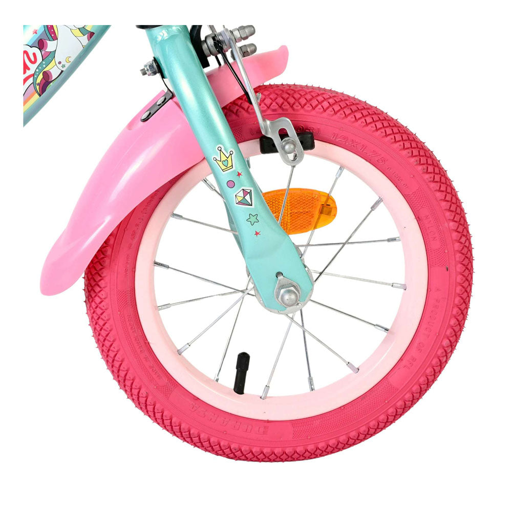 Volare Unicorn 12-Inch Children's Bike - Green