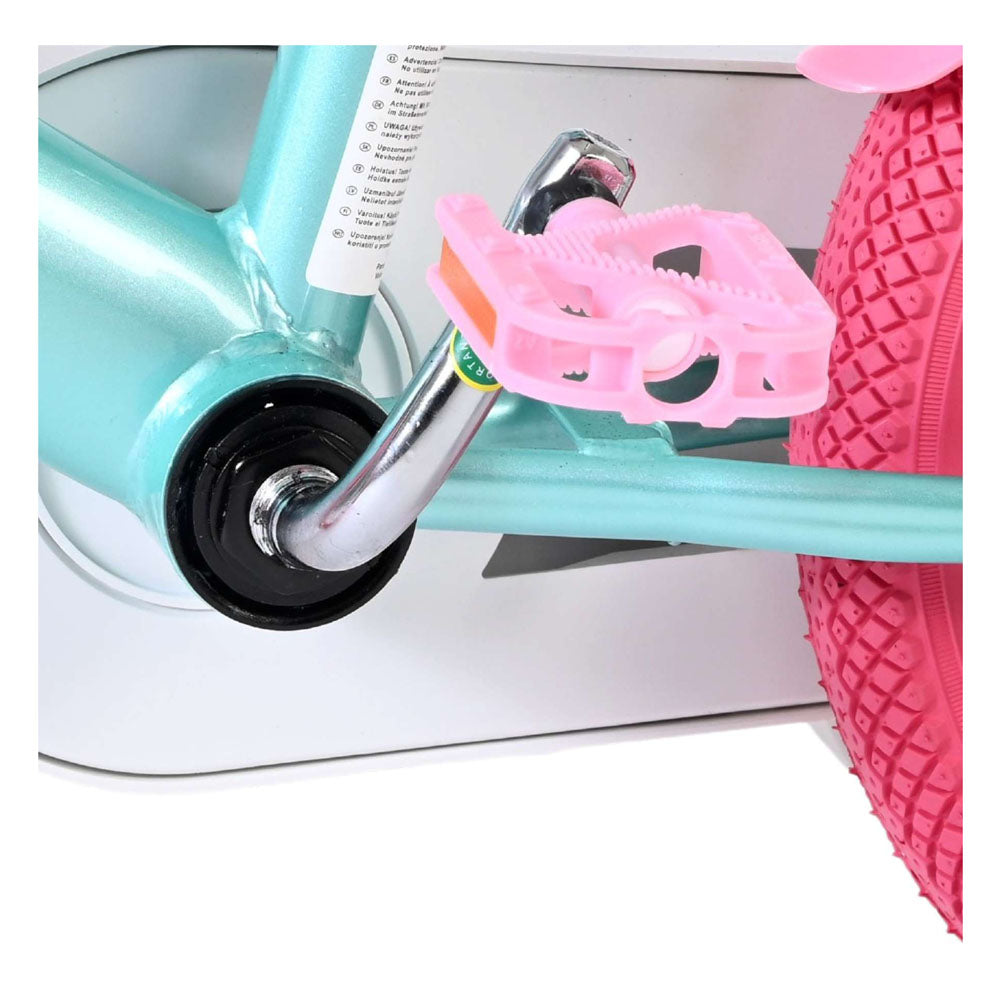 Volare Unicorn 12-Inch Children's Bike - Green
