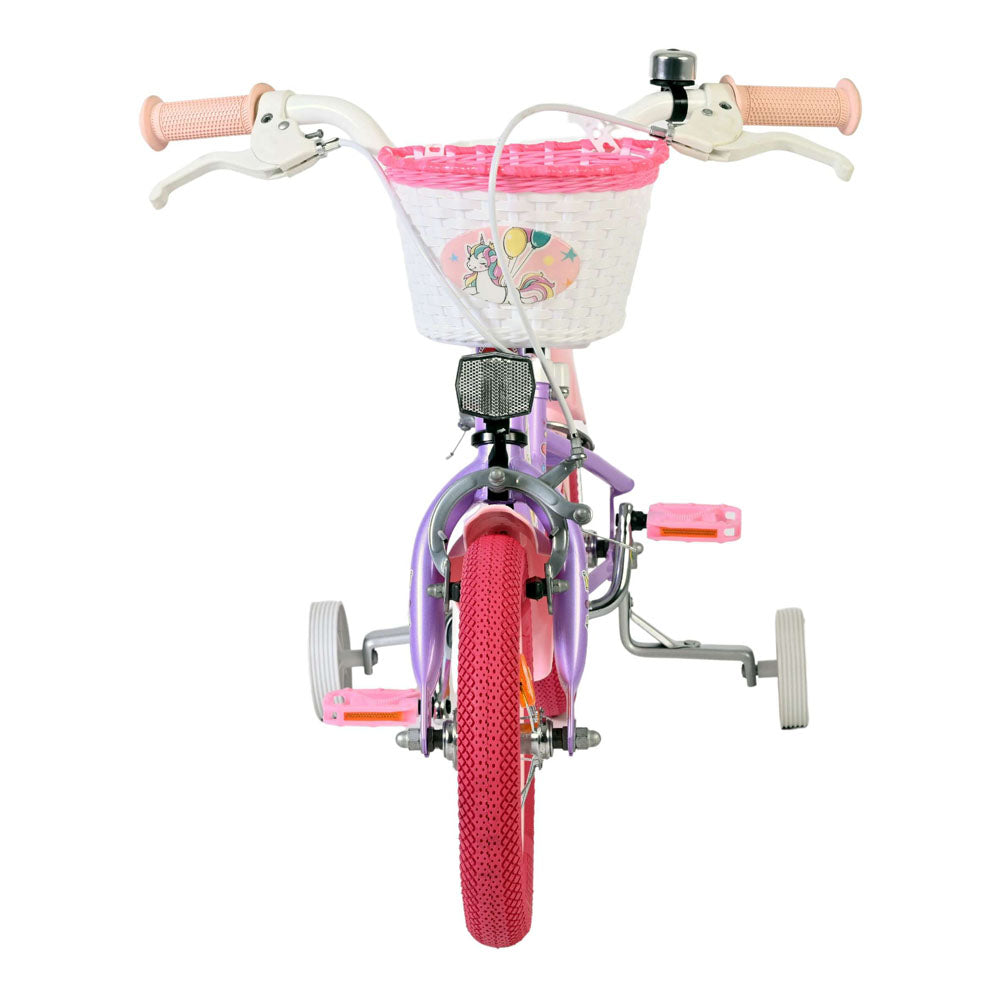 Volare Unicorn 12-Inch Children's Bike - Purple