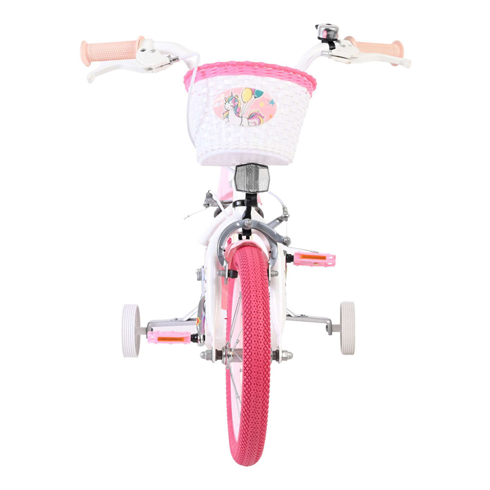 Volare Unicorn 14-Inch Children's Bike - White