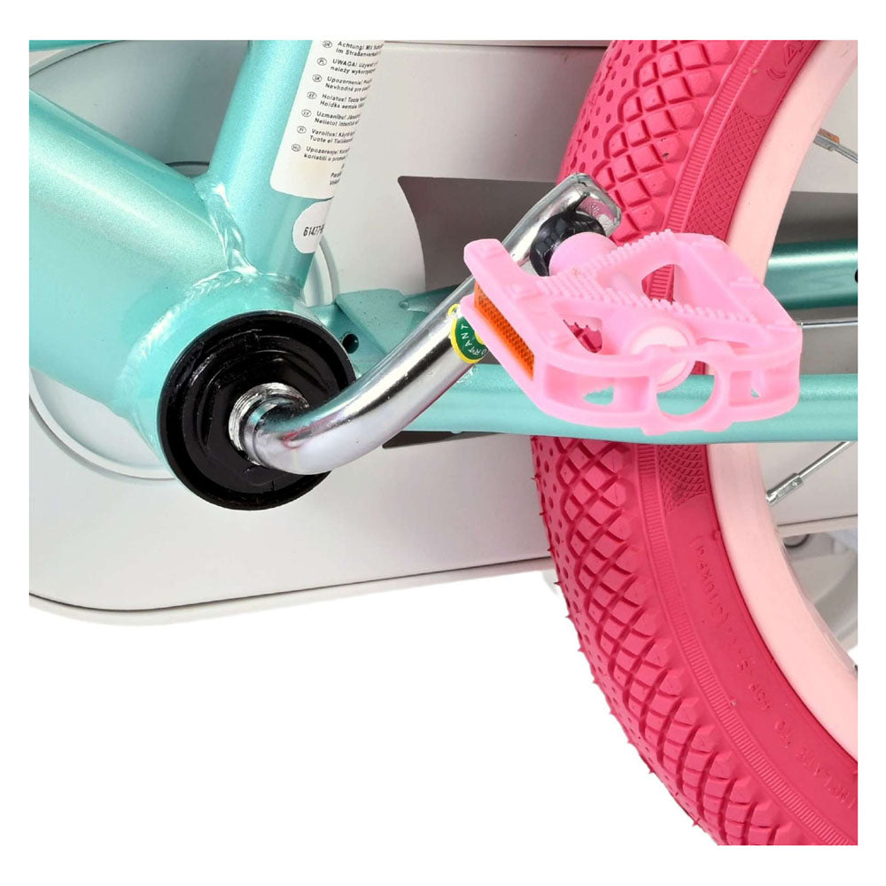 Volare Unicorn 14-Inch Children's Bike - Green