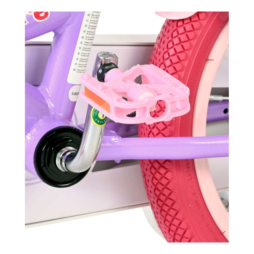 Volare Unicorn 14-Inch Children's Bike - Purple