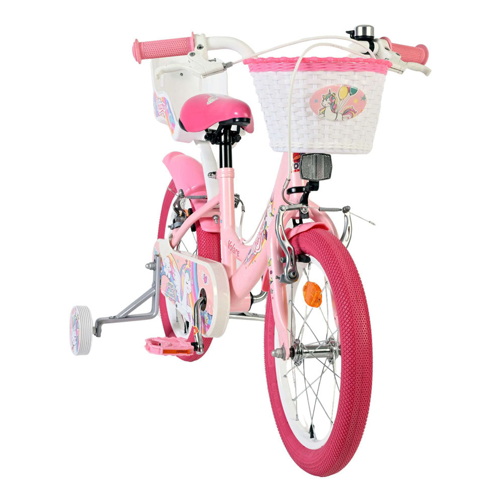 Volare Unicorn 16-Inch Children's Bike - Pink